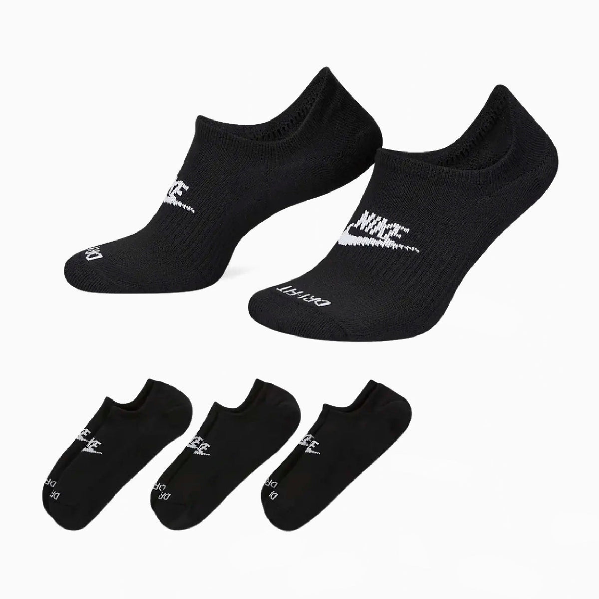 Чорапи Nike Everyday Plus Cushioned 3-Pack (Черен) - DN3314-010