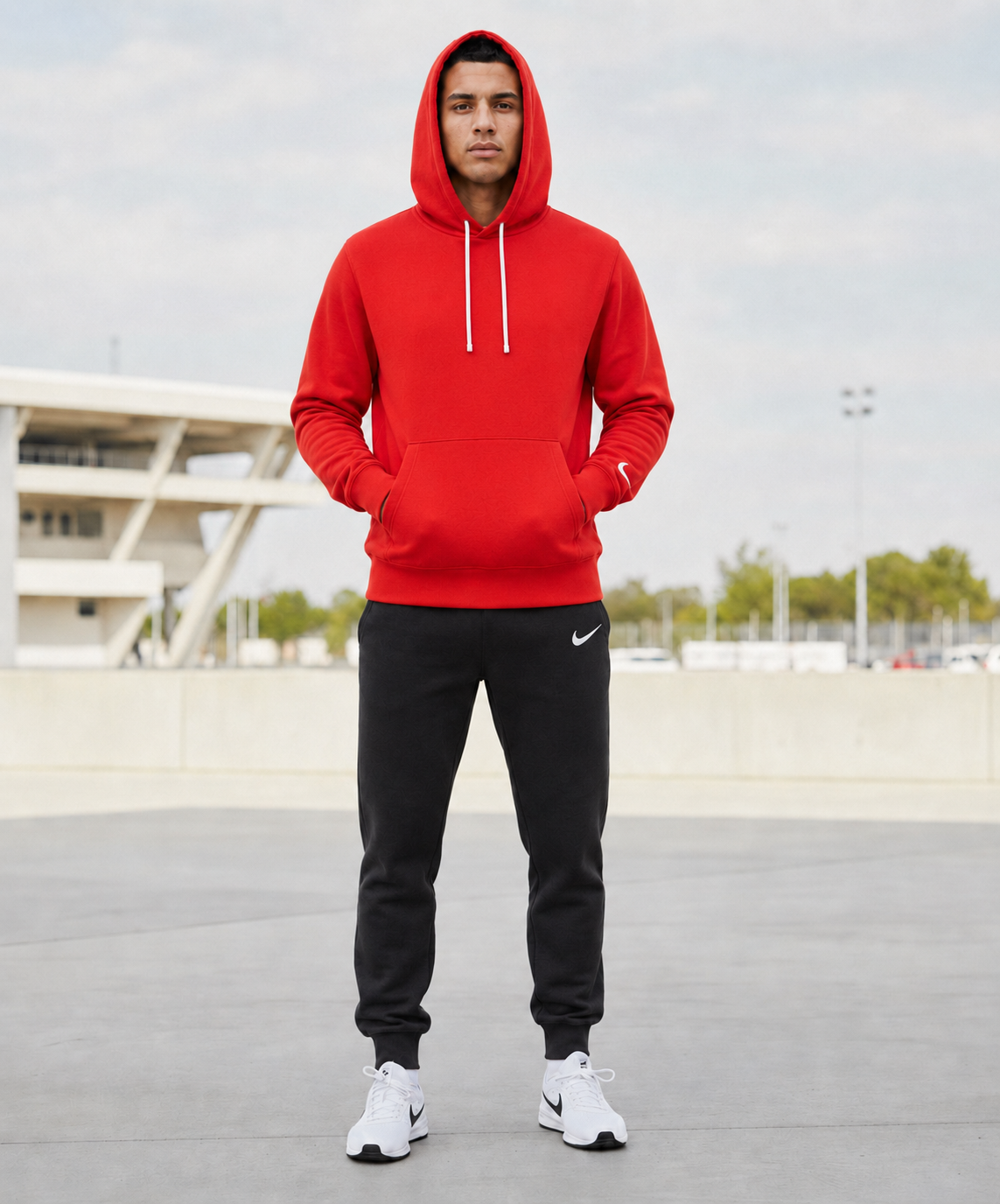 Мъжки спортен екип PARK 26 WINTER HOODY TRACK - IO9035-657/IB1248-010