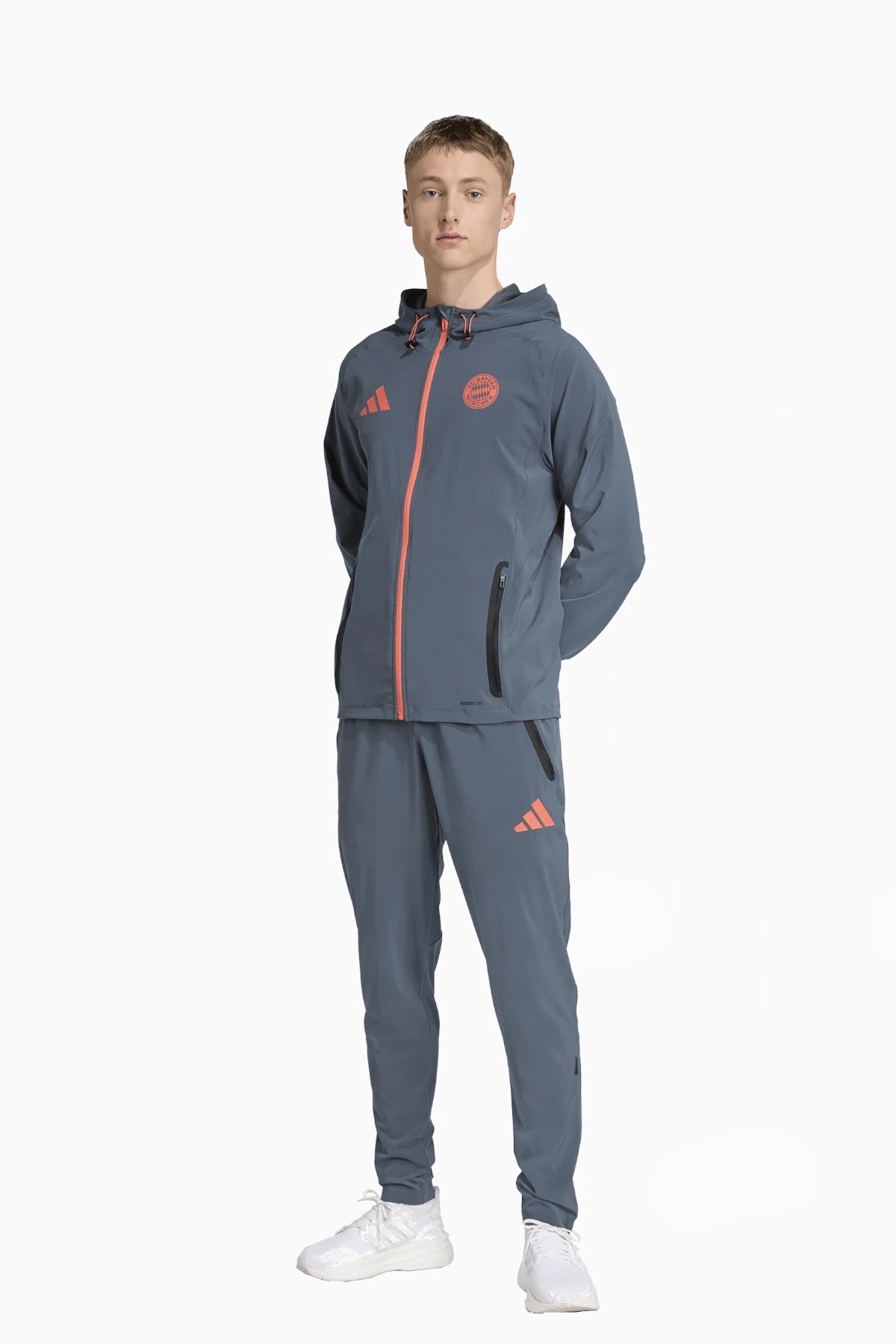 Яке adidas FC Bayern 25/26 Competition Vis Tech Travel (Сив) - JV5343 – снимка 5
