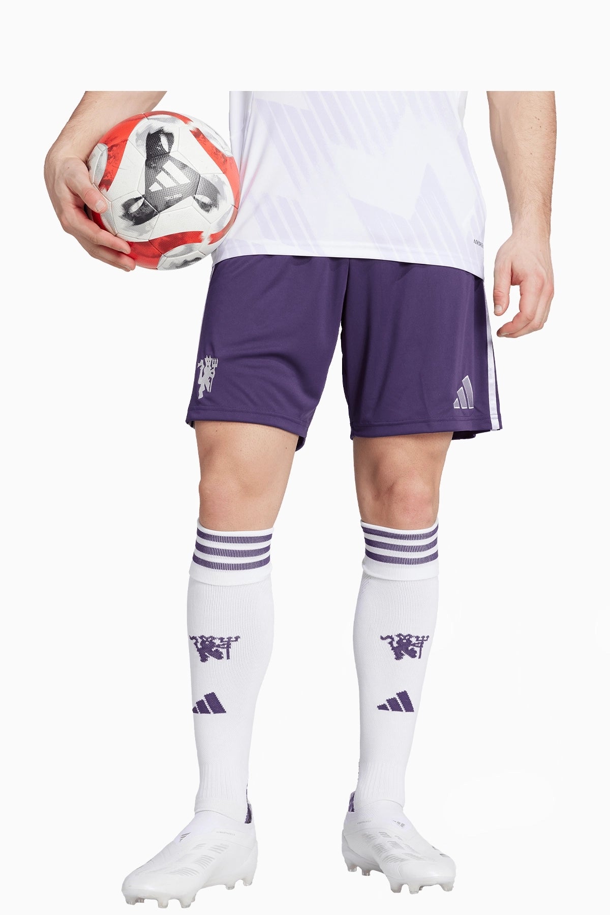 Шорти adidas Manchester United 25/26 Гостуващ екип (Лилав) - KA5443