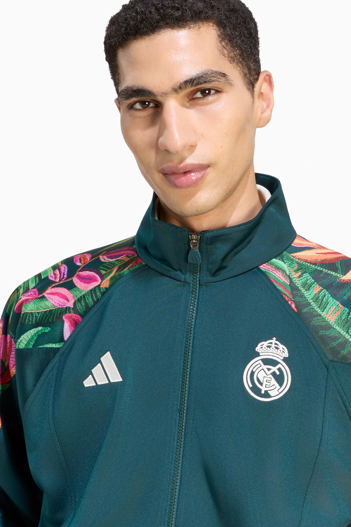 Блуза adidas Real Madrid x FARM Rio 26/27 Track (Зелен) - KG5377 – снимка 4