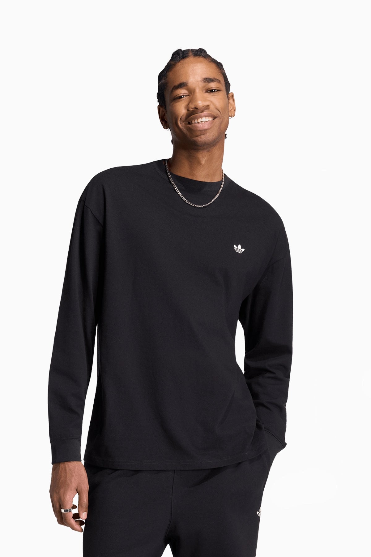 Блуза Trefoil Essentials French Terry Crew (Черен) - KR3462