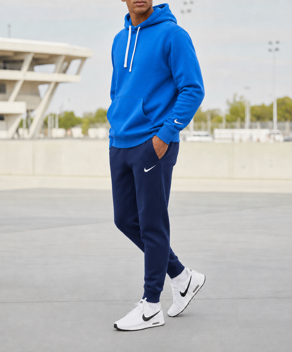 Мъжки спортен екип PARK 26 WINTER HOODY TRACK - IO9035-463/IB1248-410
