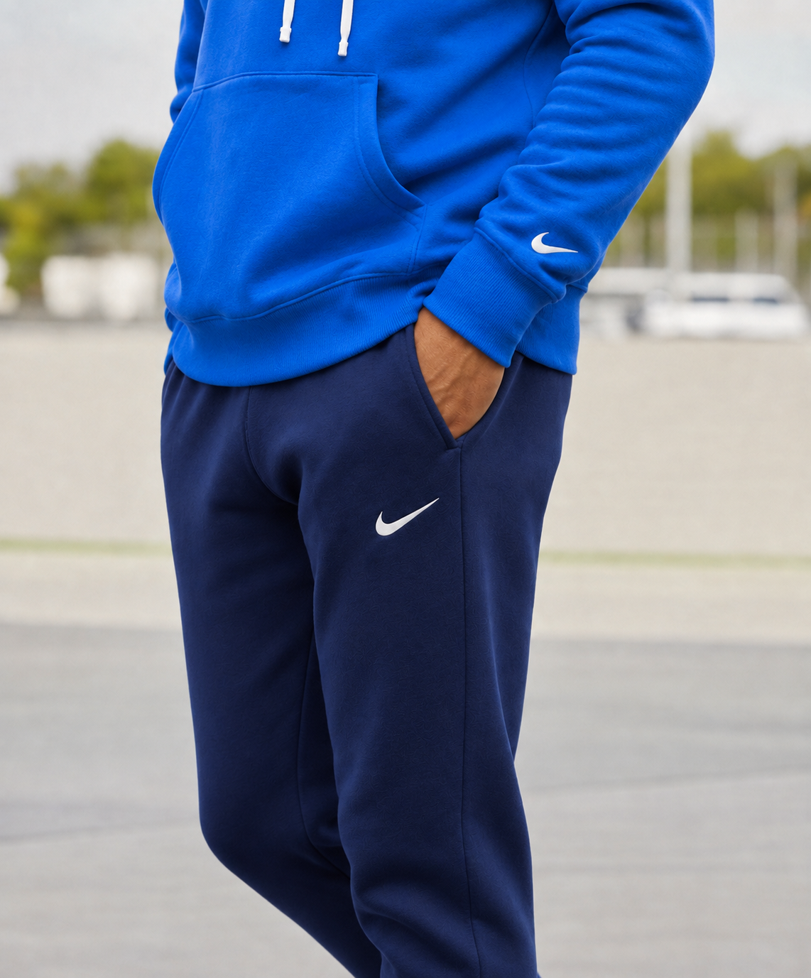 Мъжки спортен екип PARK 26 WINTER HOODY TRACK - IO9035-463/IB1248-410