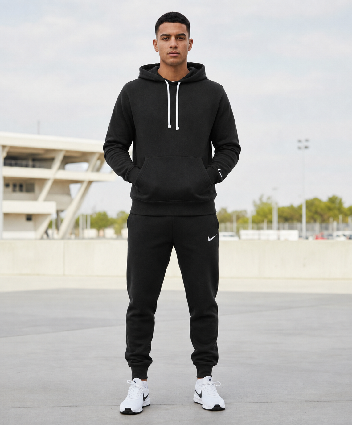 Мъжки спортен екип PARK 26 WINTER HOODY TRACK - IO9035-010/IB1248-010