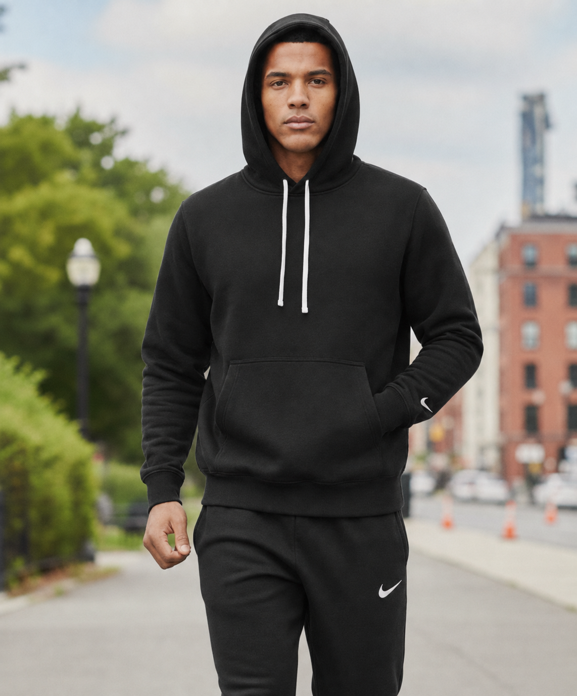 Мъжки спортен екип PARK 26 WINTER HOODY TRACK - IO9035-010/IB1248-010