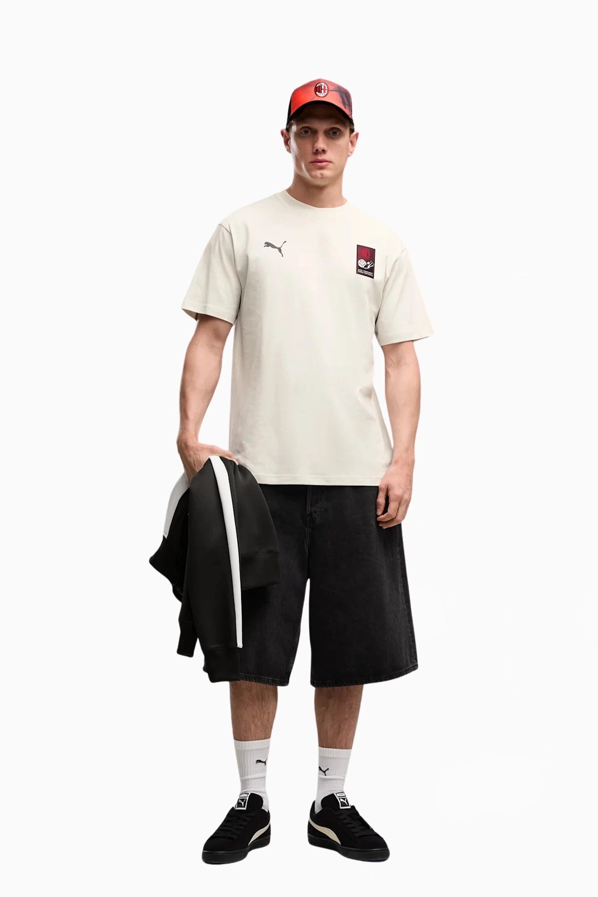 Тениска AC MILAN 26/27 FtblCulture Relaxed Tee (Бежово) - 786726-15