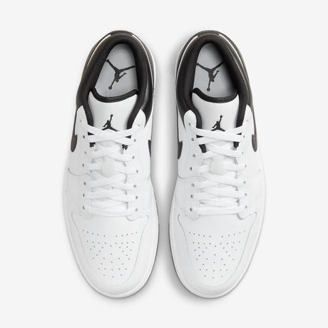 Мъжки маратонки Air Jordan 1 Low White Black - 553558-132 – снимка 4
