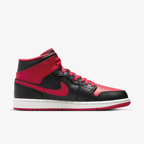 Мъжки маратонки Air Jordan 1 Mid Black White Fire Red - DQ8426-060 – снимка 3