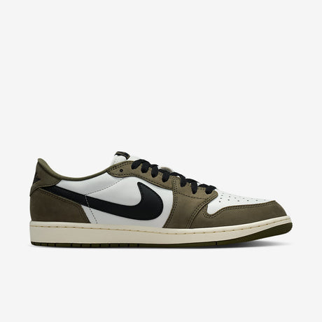 Мъжки маратонки Nike Air Jordan 1 Retro Low Medium Olive Summit White Sail Black - HQ6998-200 – снимка 3
