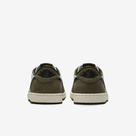 Мъжки маратонки Nike Air Jordan 1 Retro Low Medium Olive Summit White Sail Black - HQ6998-200 – снимка 6