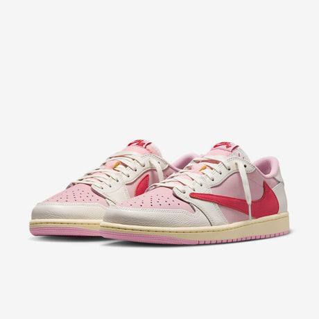 Мъжки маратонки Nike Air Jordan 1 Retro Low OG SP Travis Scott Sail Tropical Pink - IQ7604-101 – снимка 5