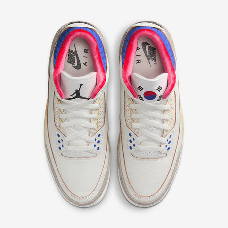 Мъжки маратонки Air Jordan 3 Retro White Sport Royal Challenge Red - IB1482-100 – снимка 4