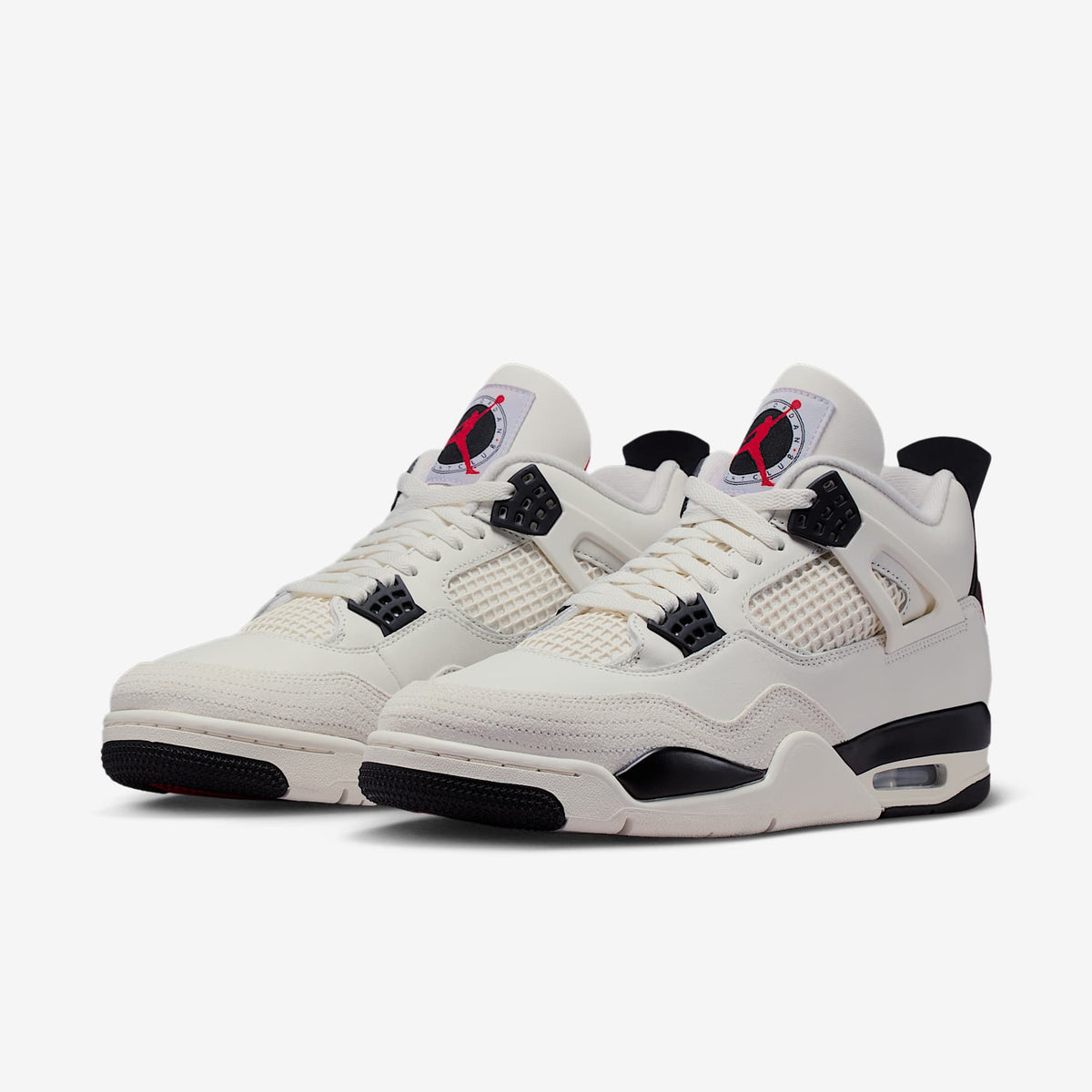 Мъжки маратонки Air Jordan 4 Retro Flight Club Sail University Red Black - IM4002-100 – снимка 5