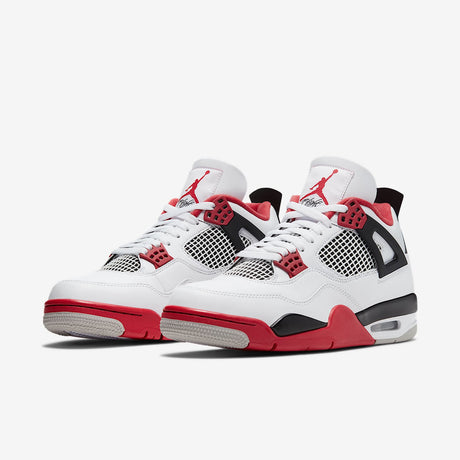 Мъжки маратонки Air Jordan 4 Retro White Black Tech Grey - DC7770-160 – снимка 5