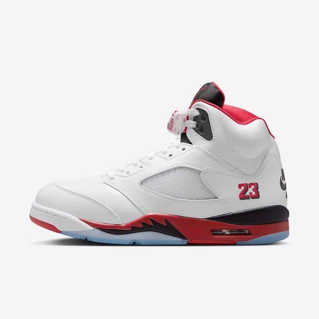 Мъжки маратонки Nike Air Jordan 5 Retro Fire Red Black Tongue - HQ7978-101
