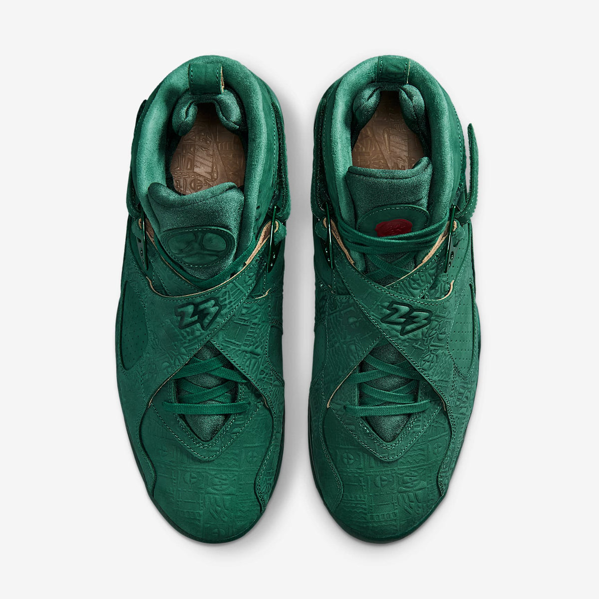 Мъжки маратонки Air Jordan 8 Retro Premium BIN 23 Legion Pine Red - IO2053-300 – снимка 4