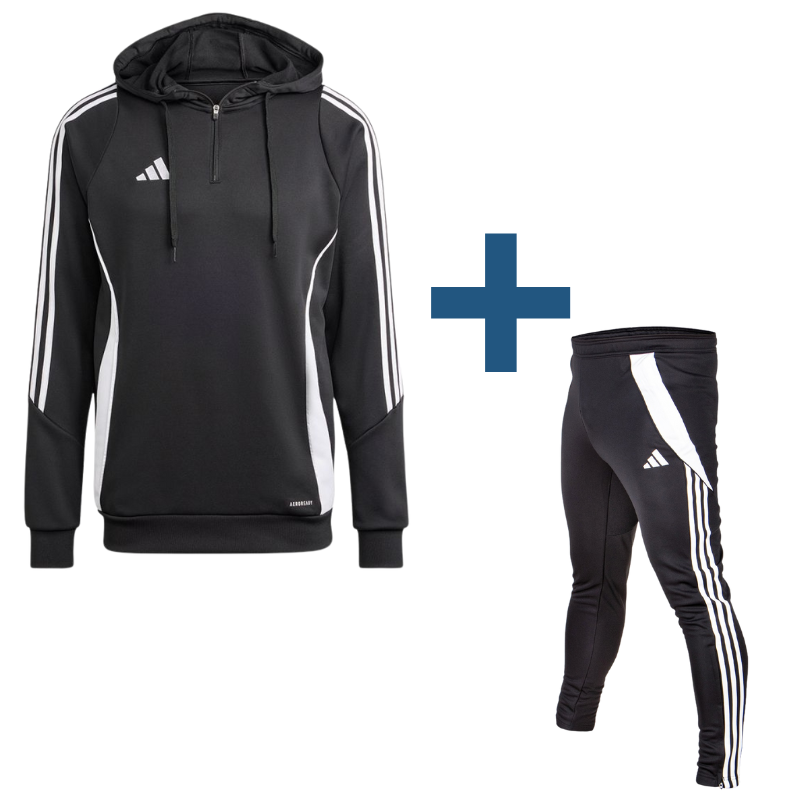 Мъжки спортен екип TIRO 24 Hooded - IJ9957 / IP1952