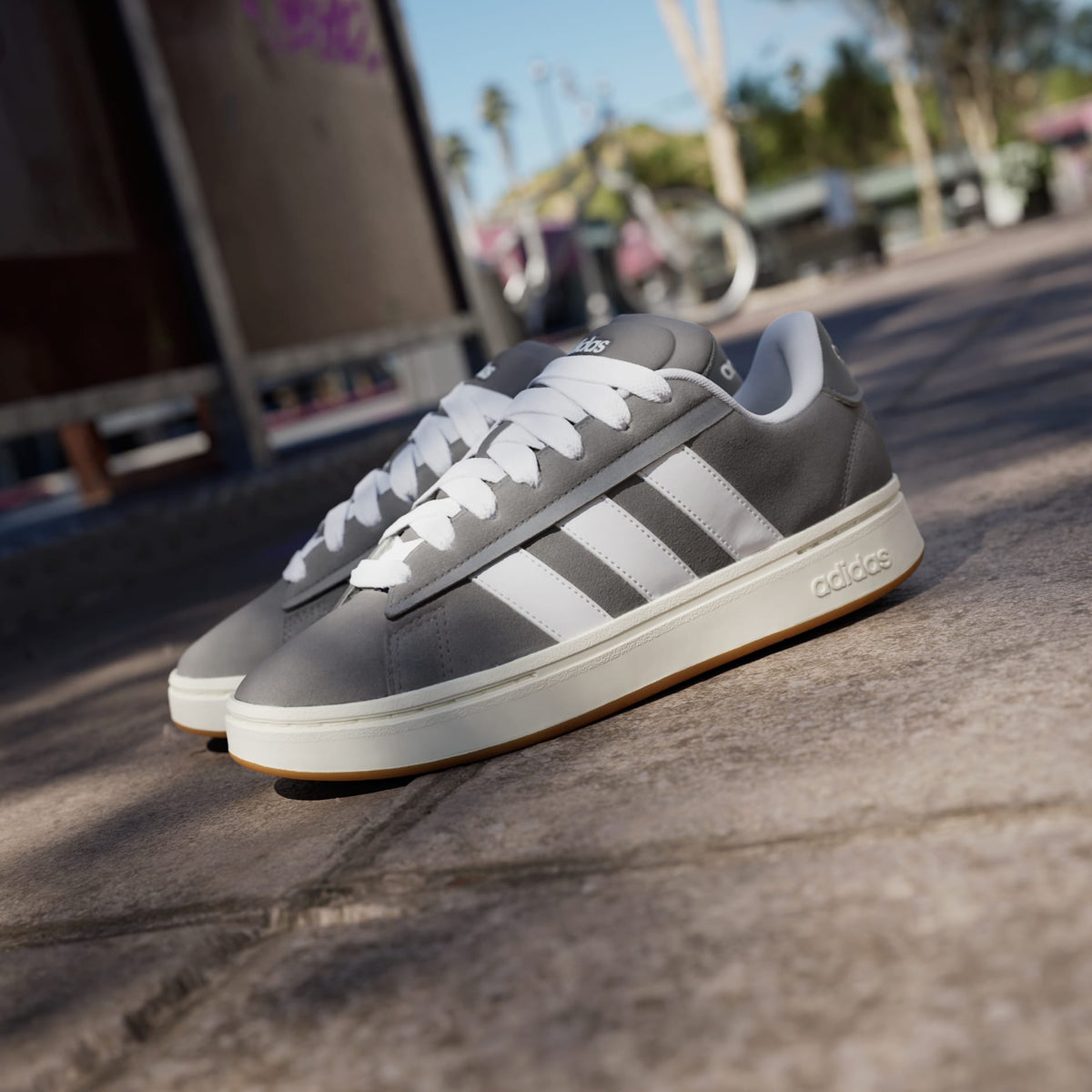 Мъжки маратонки adidas Grand Court Alpha Grey White - JR0542 – снимка 8