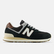 Маратонки New Balance 574 Black White Suede - U5748SB