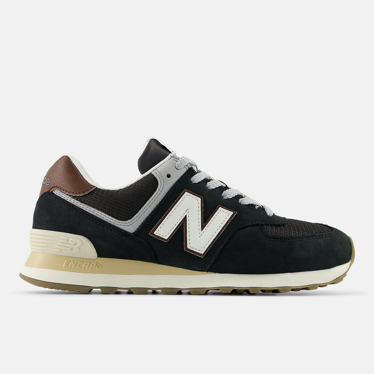 Маратонки New Balance 574 Black White Suede - U5748SB