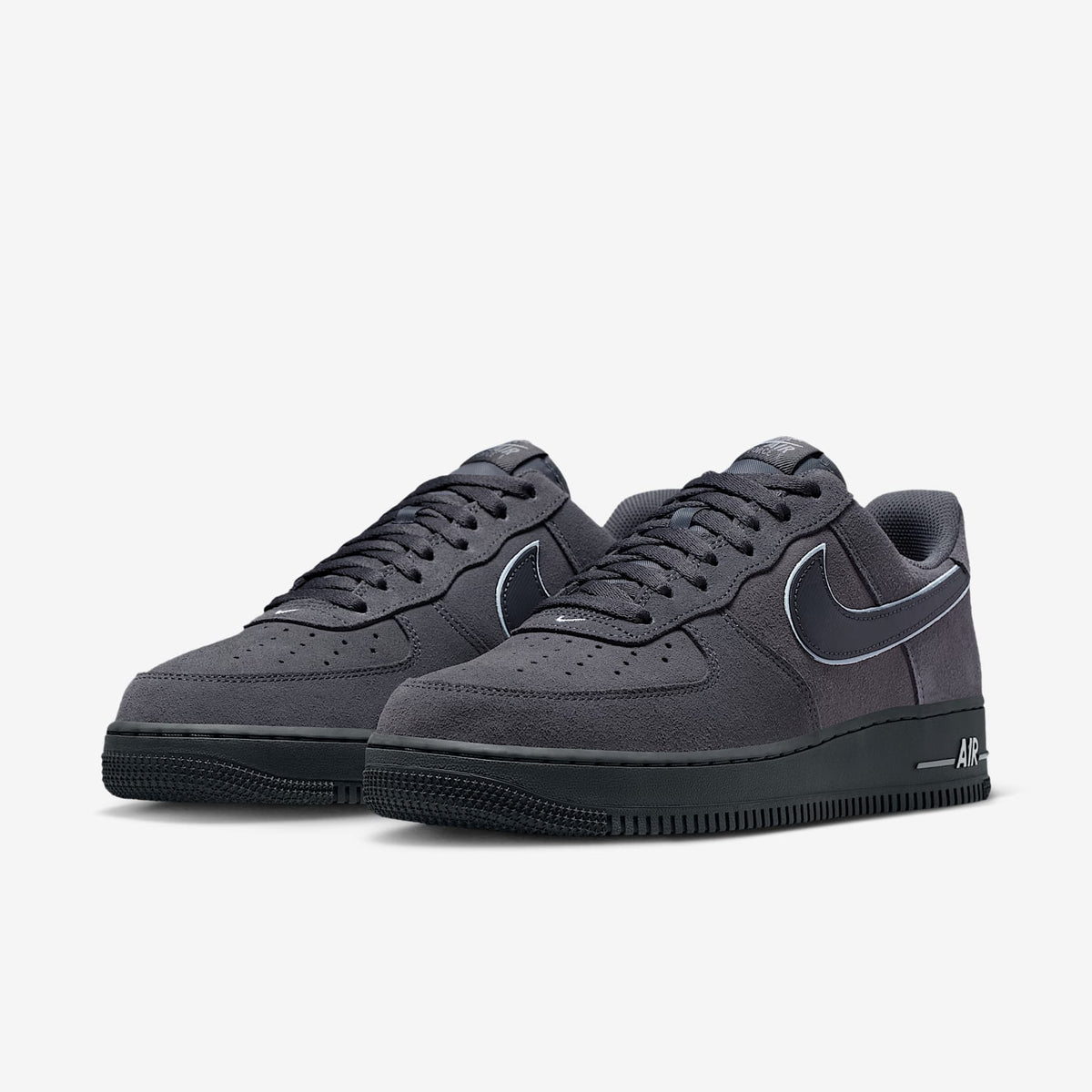 Мъжки маратонки Nike Air Force 1 '07 LV8 Anthracite Cool Grey Wolf Grey - IQ0292-060 – снимка 5