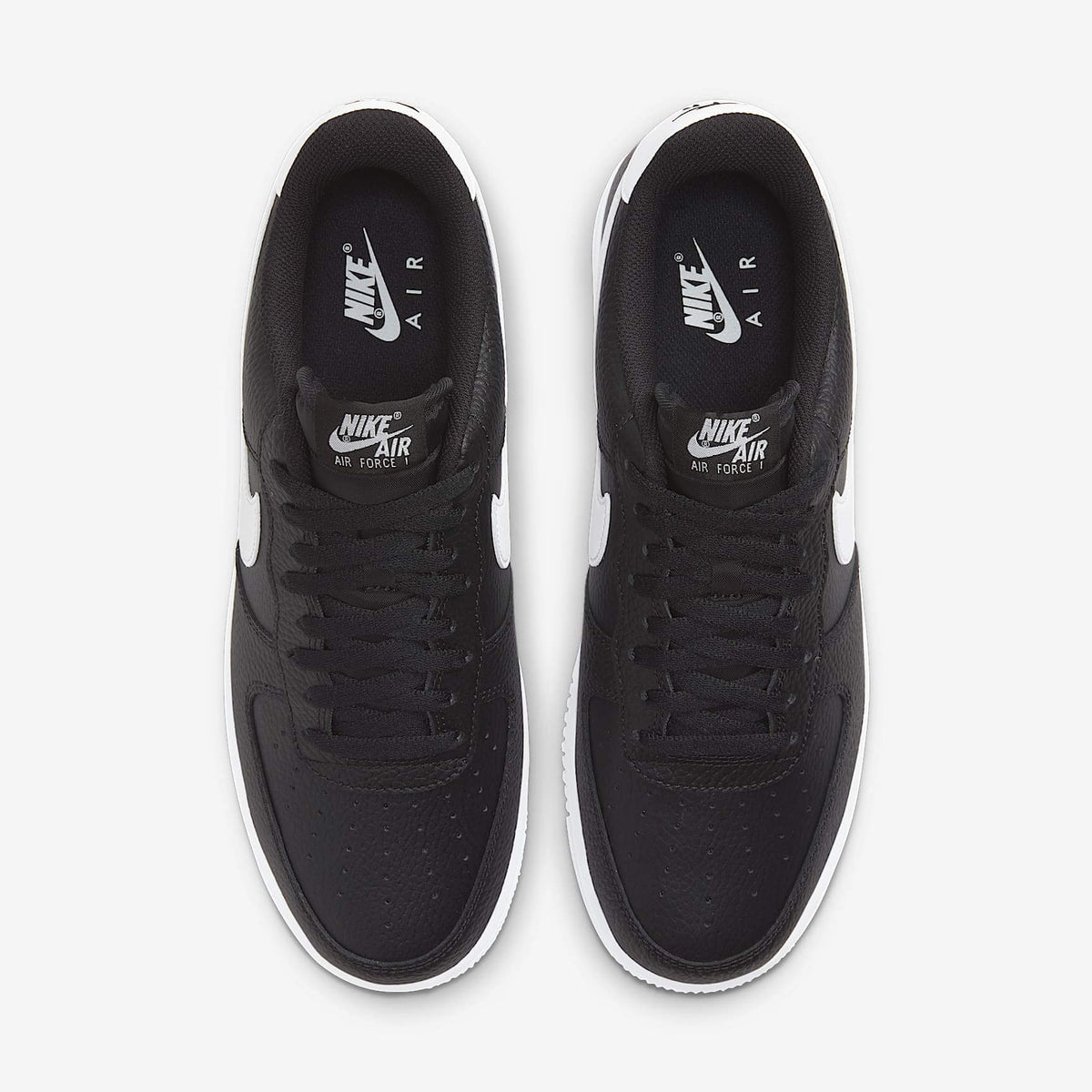 Мъжки маратонки Nike Air Force 1 Low '07 Black White Pebbled Leather - CT2302-002 – снимка 4