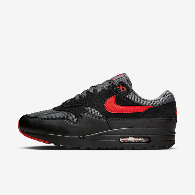 Мъжки маратонки Nike Air Max 1 Essential Black University Red Iron Grey - FZ5808-008