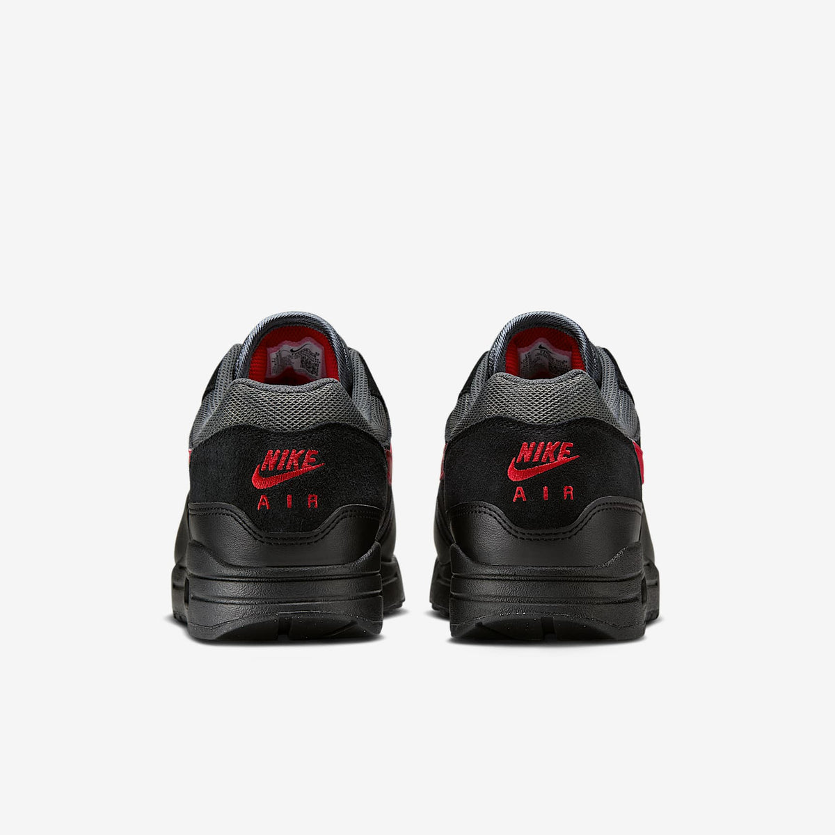 Мъжки маратонки Nike Air Max 1 Essential Black University Red Iron Grey - FZ5808-008 – снимка 6