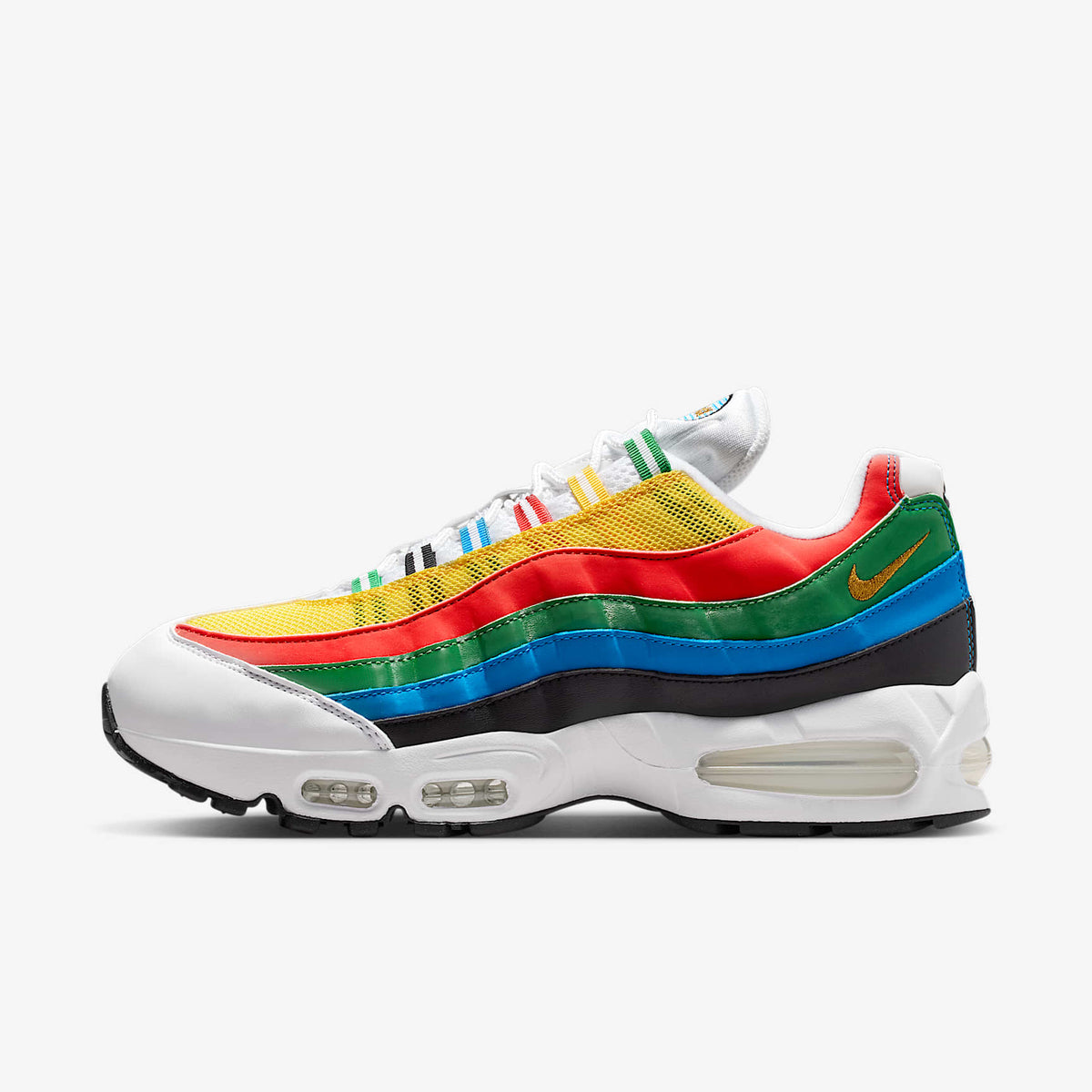 Мъжки маратонки Nike Air Max 95 Big Bubble Premium White Chile Red Photo Blue - IB7872-100