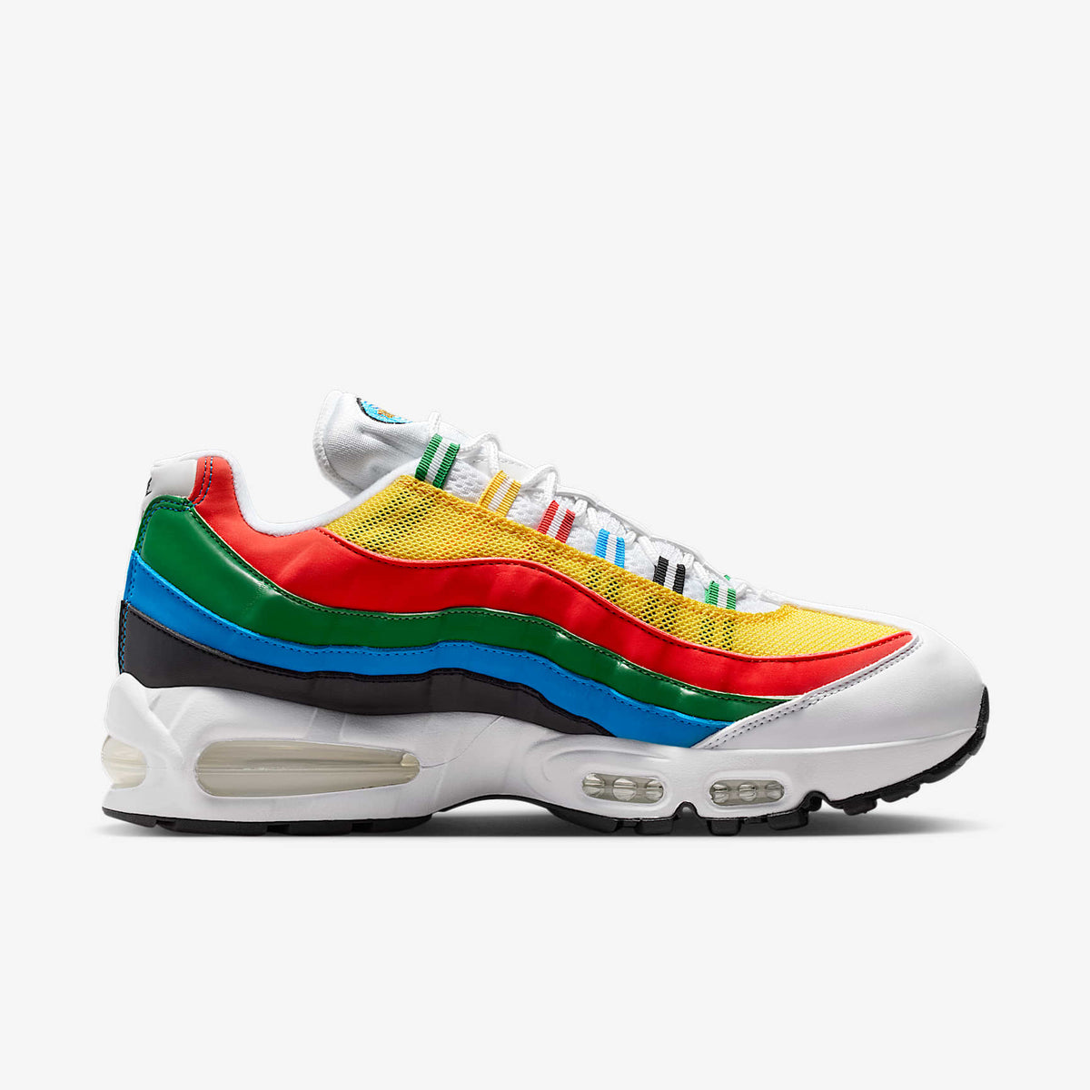 Мъжки маратонки Nike Air Max 95 Big Bubble Premium White Chile Red Photo Blue - IB7872-100 – снимка 3