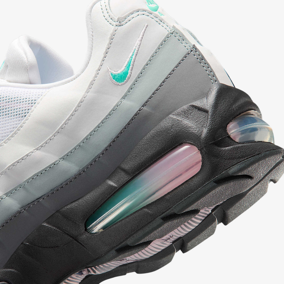 Мъжки маратонки Nike Air Max 95 Big Bubble White Hyper Turquoise Pink Foam - IR1473-060 – снимка 8