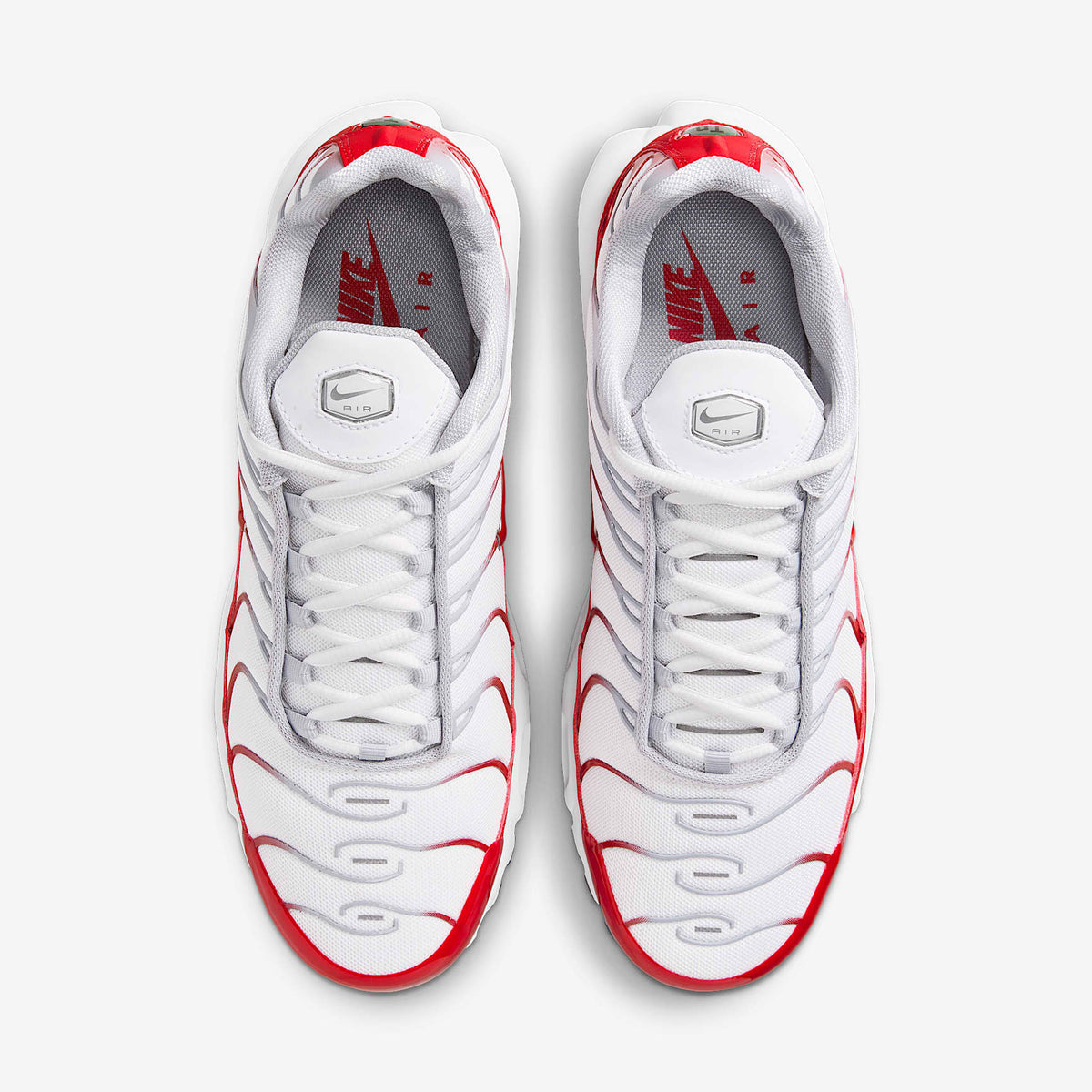 Мъжки маратонки Nike Air Max Plus White University Red Wolf Grey - IF6224-101 – снимка 4