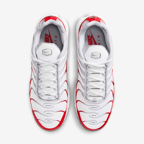 Мъжки маратонки Nike Air Max Plus White University Red Wolf Grey - IF6224-101 – снимка 4