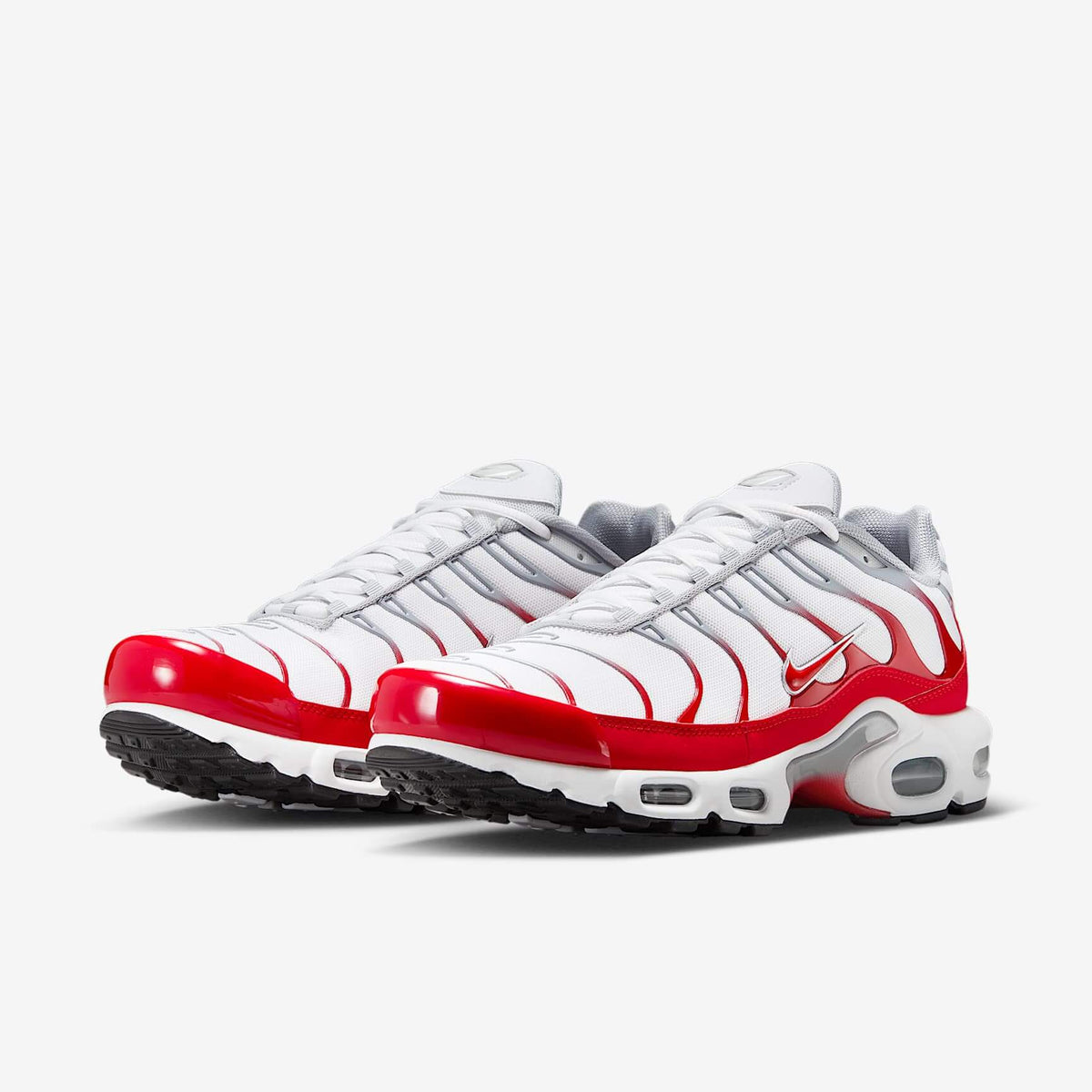 Мъжки маратонки Nike Air Max Plus White University Red Wolf Grey - IF6224-101 – снимка 5