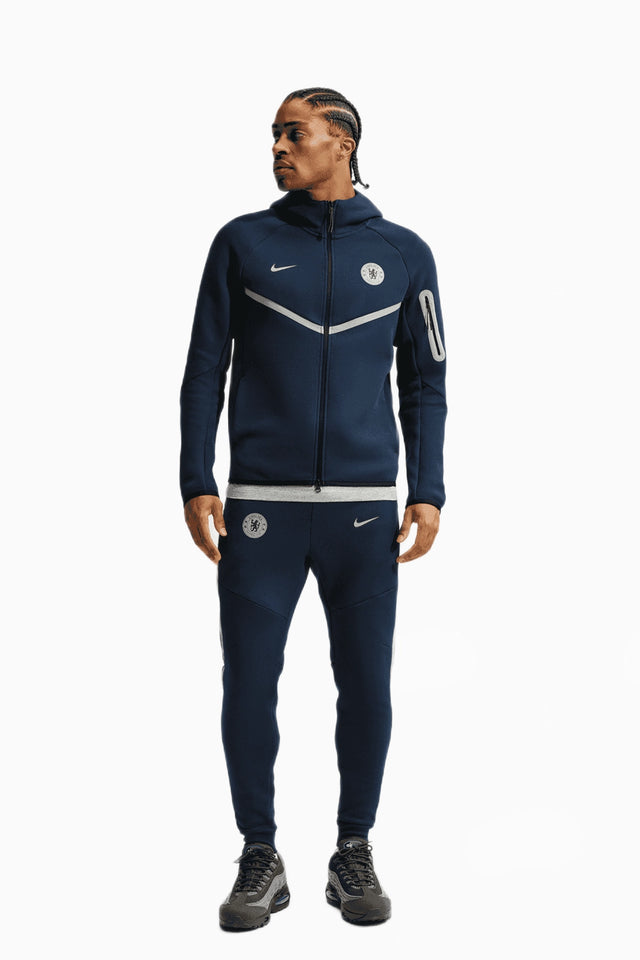 Спортно долнище Nike Chelsea FC 26/27 Tech Fleece (Тъмносин) - IO3643-477
