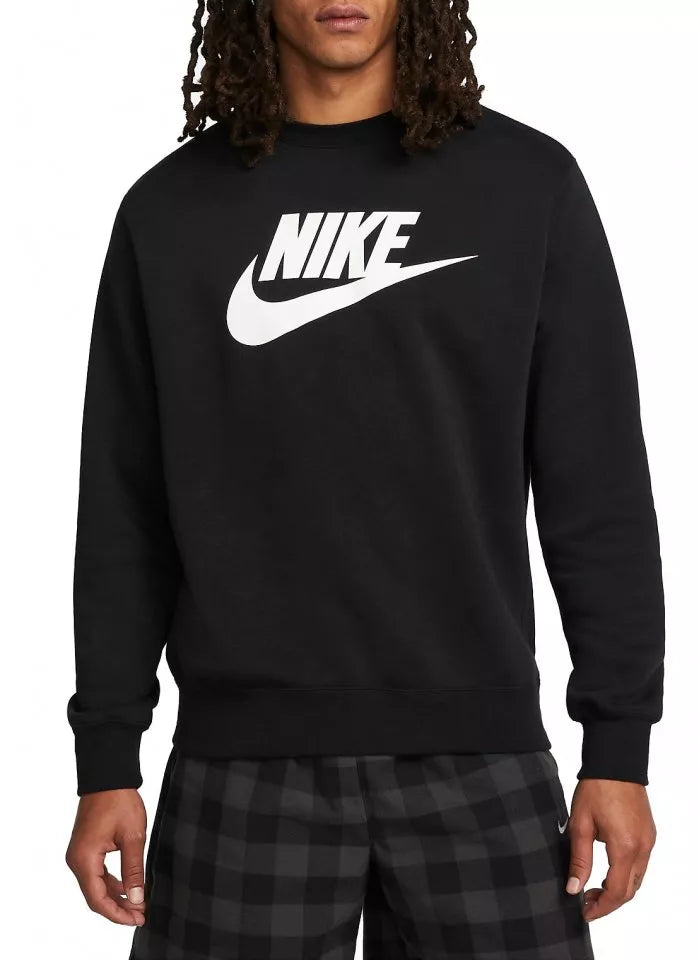 Блуза Nike Club Fleece Graphic Crew (Черен) - DQ4912-010