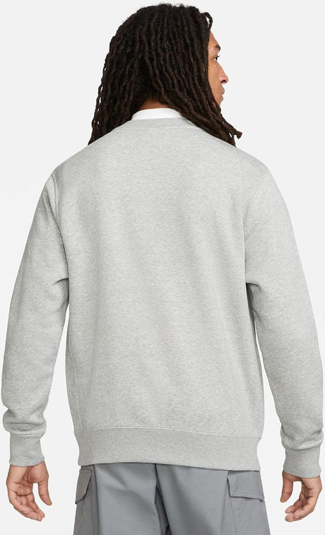 Блуза Nike Club Fleece Graphic Crew (Сив) - DQ4912-063 – снимка 3