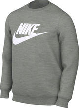 Блуза Nike Club Fleece Graphic Crew (Сив) - DQ4912-063 – снимка 5