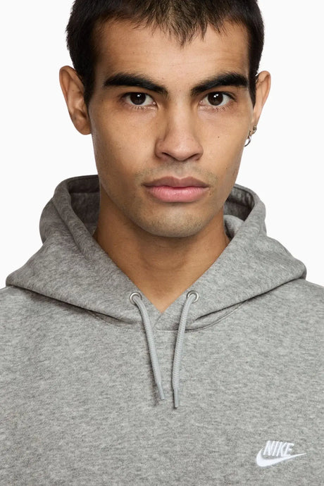 Блуза Nike Club Fleece Pullover Hoodie (Сив) - FN3859-063 – снимка 3