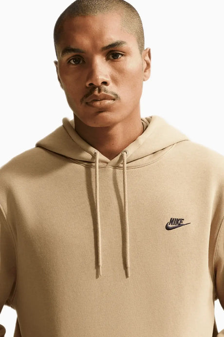 Блуза Nike Club Fleece Pullover Hoodie (Бежов) - FN3859-298 – снимка 3