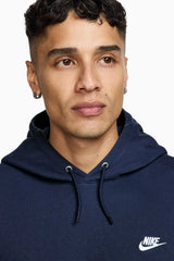 Блуза Nike Club Fleece Pullover Hoodie (Тъмносин) - FN3859-451 – снимка 3