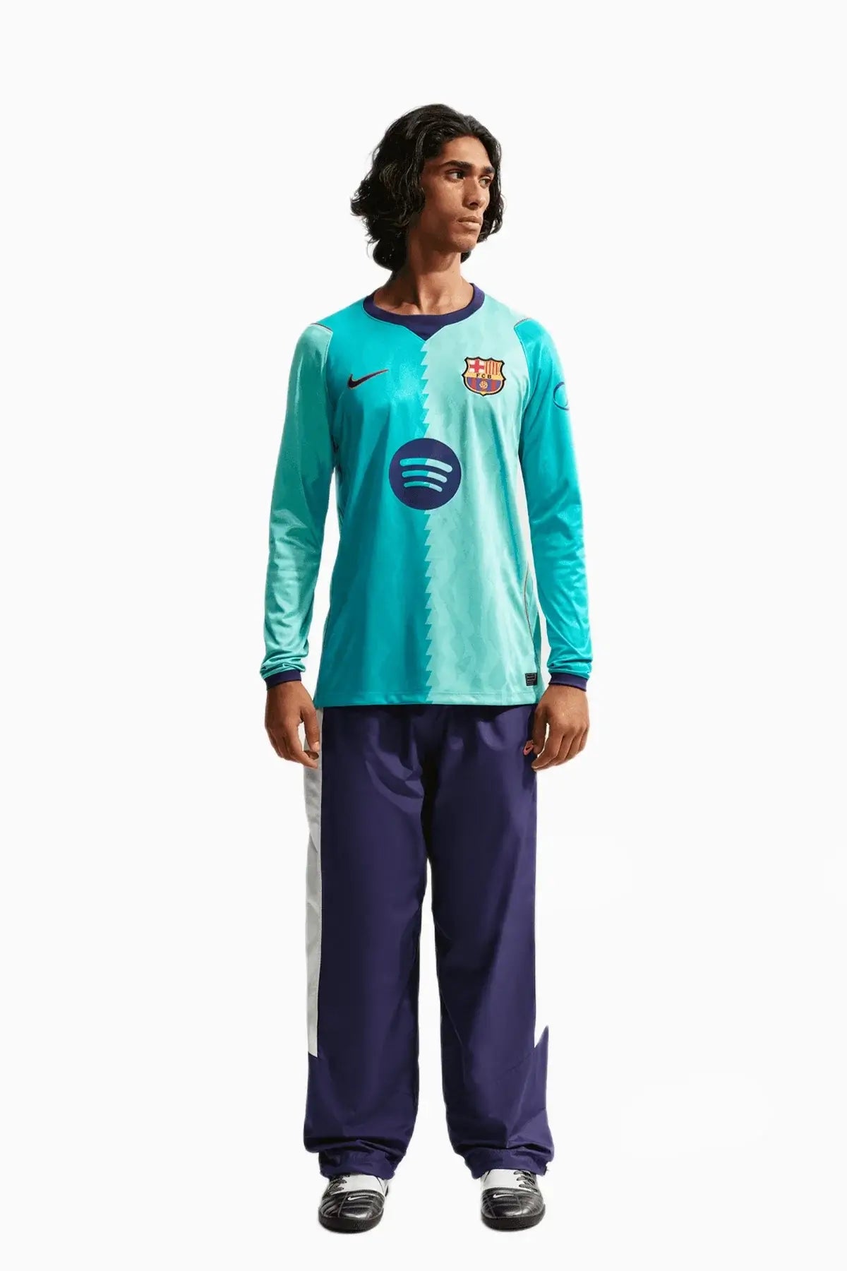 Тениска с дълги ръкави Nike FC Barcelona 26/27 Трета Stadium (Мента) - IW9275-341