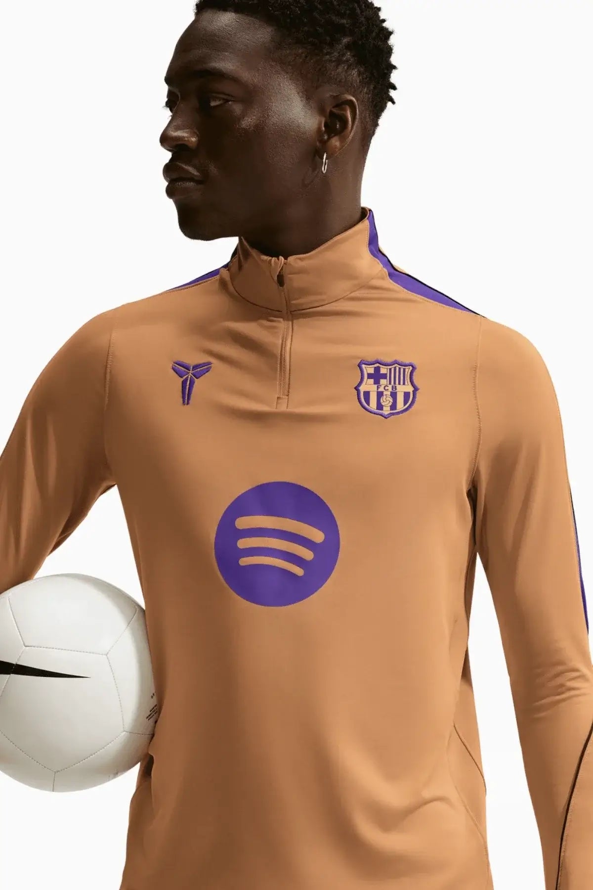 Блуза Nike FC Barcelona x Kobe 26/27 Strike (Бежово) - IQ1309-745 – снимка 3