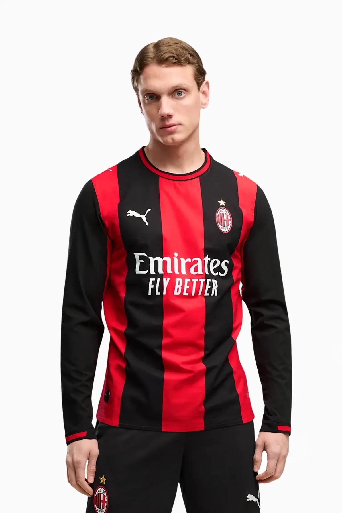 Тениска с дълги ръкави Puma AC MILAN 26/27 като Домакин Authentic - 785486-01