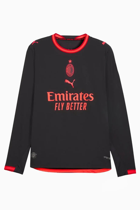 Тениска с дълги ръкави Puma AC MILAN 26/27 Трета Authentic (Черен) - 787423-03