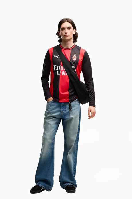 Тениска с дълги ръкави Puma AC MILAN 26/27 като Домакин Replica - 784122-01 – снимка 4