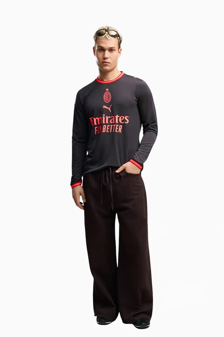Тениска с дълги ръкави Puma AC MILAN 26/27 Трета Replica (Черен) - 785487-03 – снимка 5