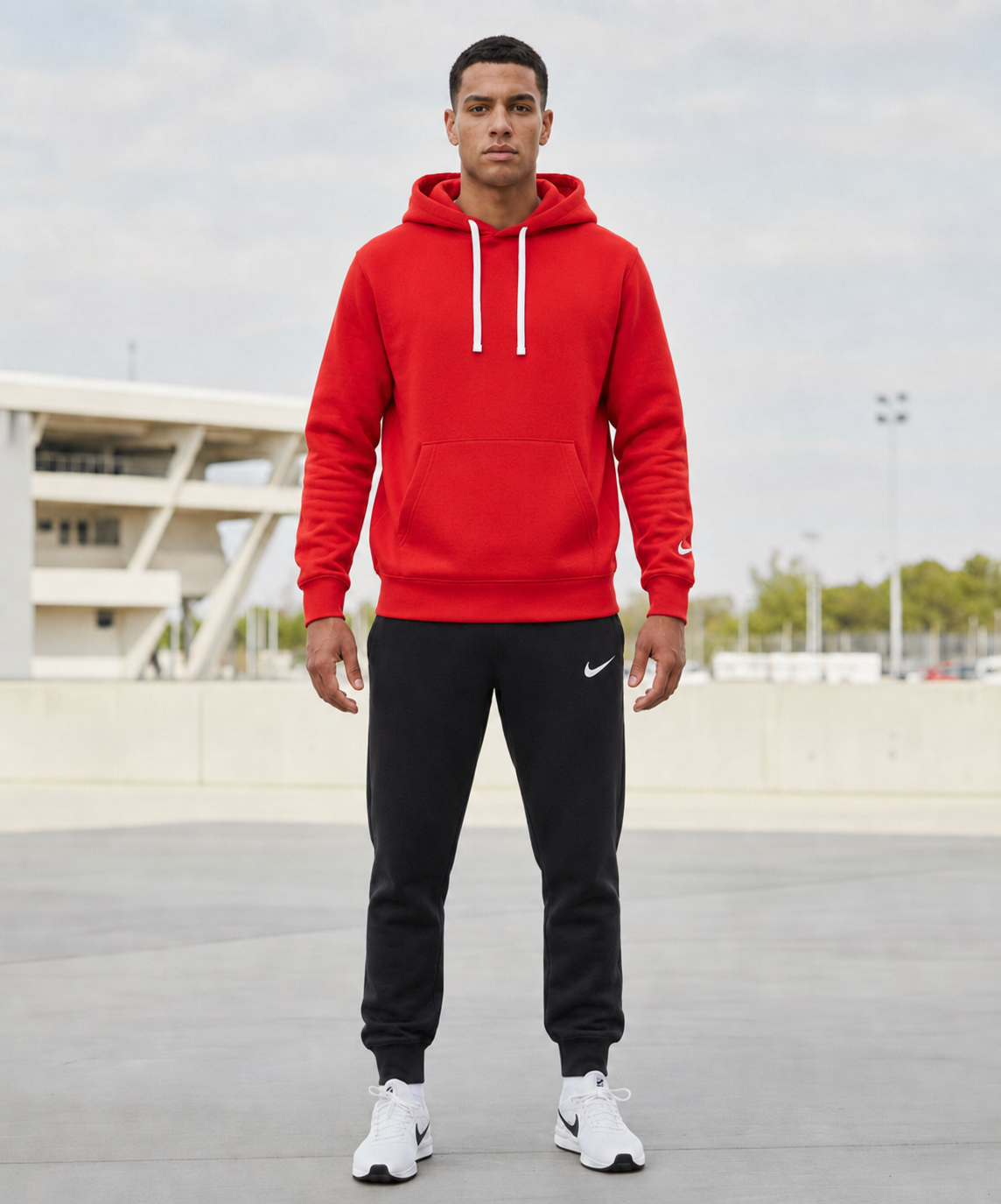 Мъжки спортен екип PARK 26 WINTER HOODY TRACK - IO9035-657/IB1248-010