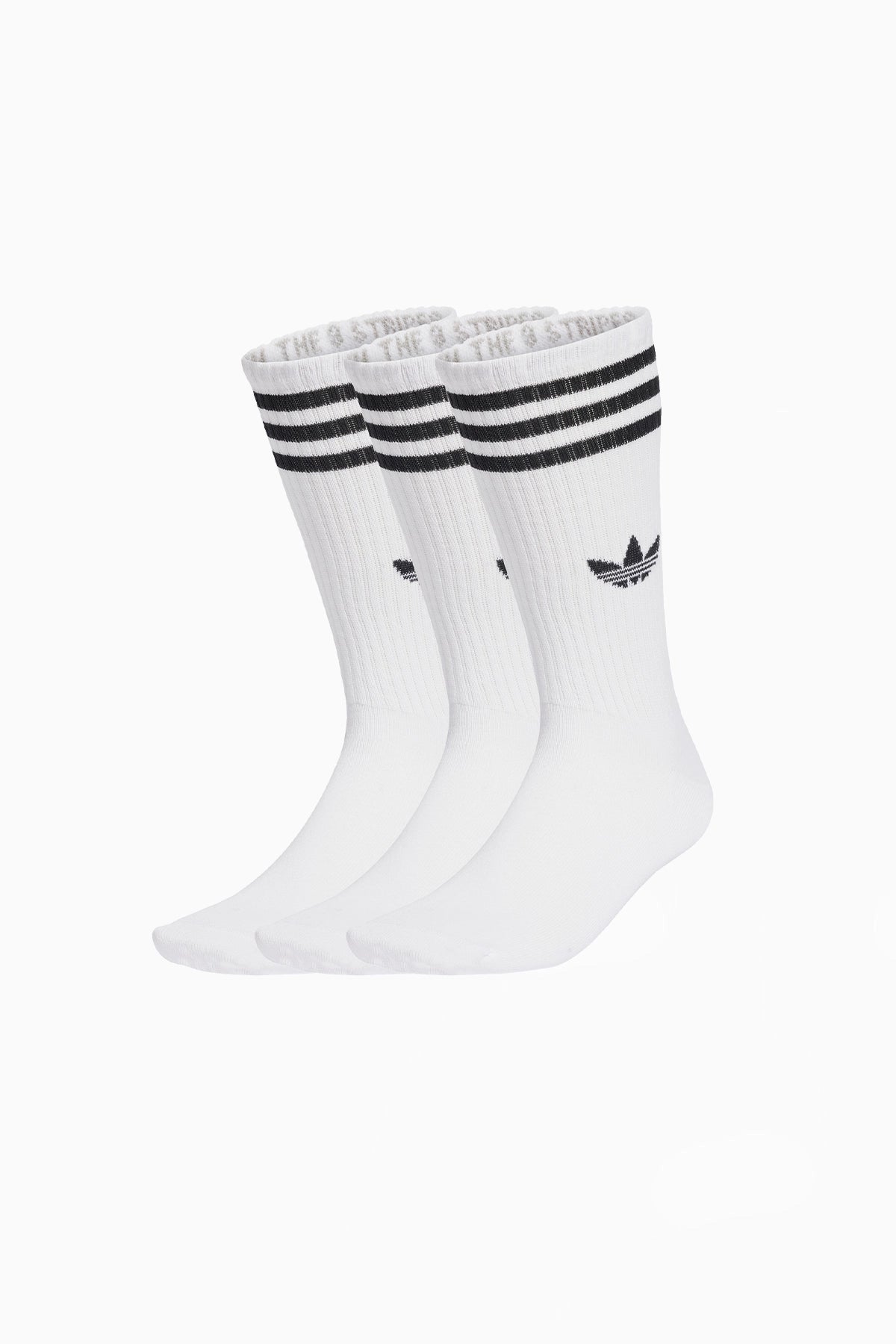 Чорапи adidas 3-Stripes High Crew 3 Pairs (Бели) - JV7416